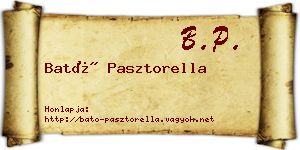Bató Pasztorella névjegykártya